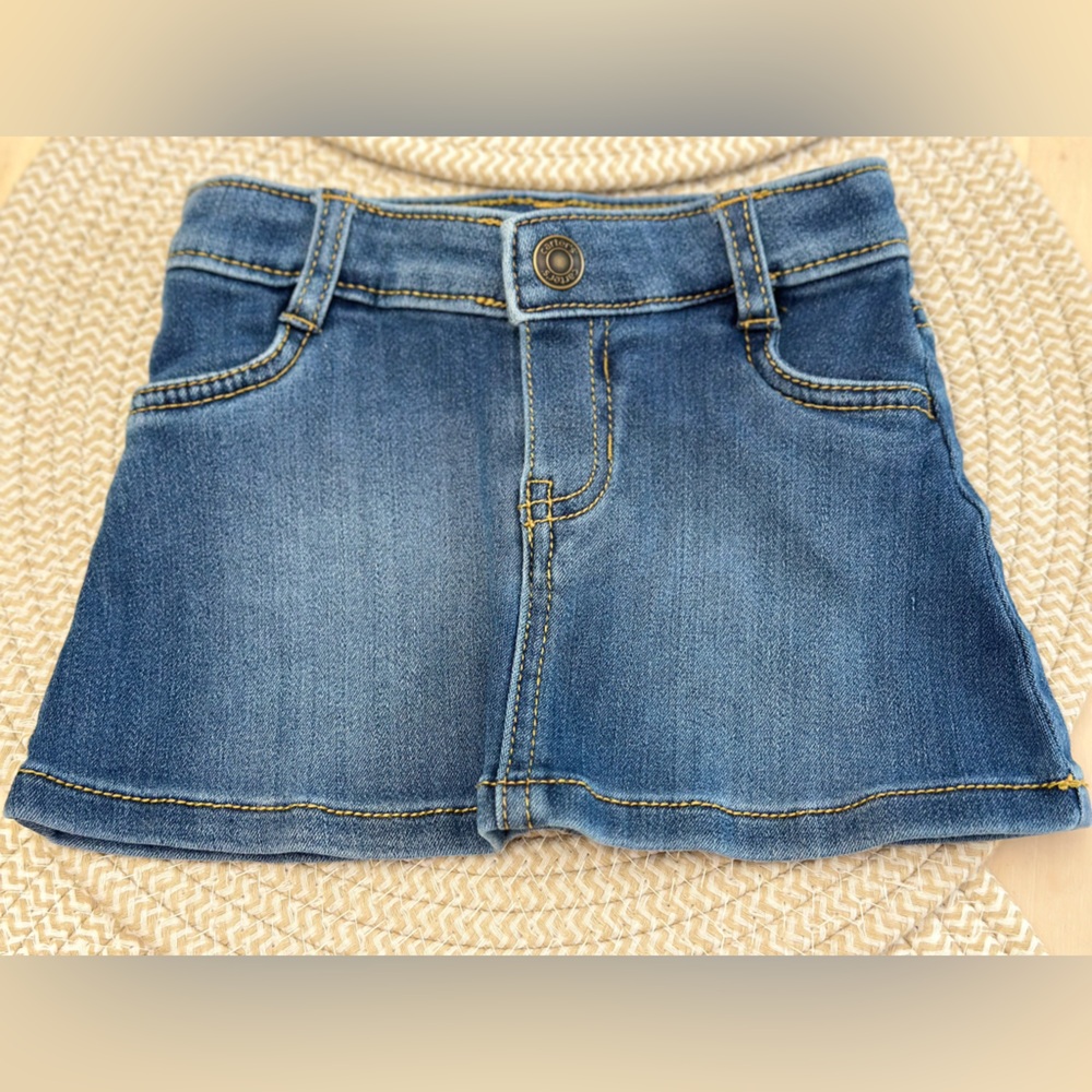 NEVER WORN Carters Toddler Denim Jean Skirt